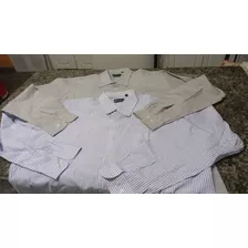 Camisa Social Masculina Fatto A Mano . Tam.7..2 Peça 