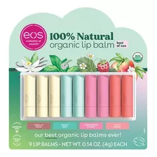 Eos Pack 9 Bálsamos Labiales Orgánicos Manteca De Karité