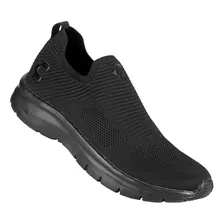 Tenis Deportivo Hombre Negro Textil Charly 02303806