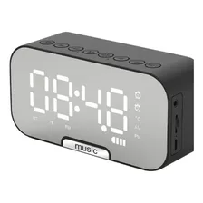 Reloj Despertador Parlante Recargable Digital Espejo Mx82