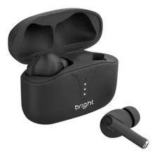 Fone De Ouvido In-ear Sem Fio Bluetooth Anc Bright Fn568 Cor Preto