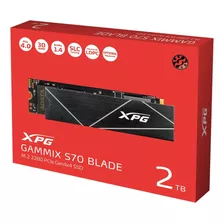 Disco Xpg Ssd Gammix S70 Blade 2tb Pciex M.2 2280 Nvme Play5