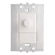 Dimmer Sencillo Giratorio 120 Vca 300 W Blanco Decor