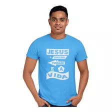 Camiseta Camisa Fé Jesus O Caminho A Verdade Gospel