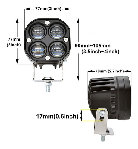 Focos Led 40w De Dos Colores Rgb/ Estroboscpico 5000 Lumens Foto 6