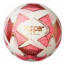 Bola De Futebol Para Campo 22 I Topper Cor Branco/rosa/ouro