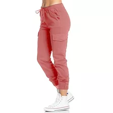 Pantalón Jogger Tipo Cargo Para Dama