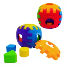 Brinquedo Cubo Didático Com Peças De Encaixar E De Montar