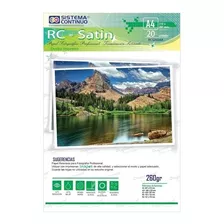 Papel Fotografico Satin Resinado 260gr A4 20 Hojas