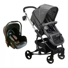 Coche Alfa Travel System Giro Didáctico Color Beige Chasis Negro