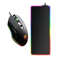 Pack Gamer Mouse Ziyoulang V1 + Mousepads Rgb Led 80x30cm