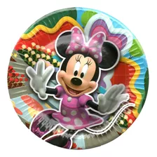 24 Platos Descartables Minnie Mouse