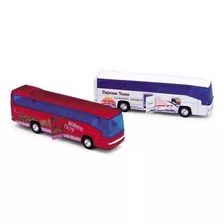 Autobus Colectivo Metálico Welly Escala 1:60 - Del Tomate Color Blanco