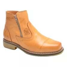 Bota Botina De Roça Masculina Rodeio Bico Quadrado Country Peao Couro Legitimo Bovino Confortavel Cowboy Promoçao Oferta