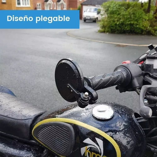 2 Pz Espejos Motocicleta Deportivos Street Cafe Racer Moto Foto 6