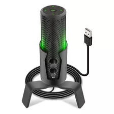 Pyle Micrófono Usb Rgb Con Patrón De Captación Seleccionable