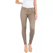 Pantalón Entubado Gabardina Strech Oggi Jeans Chinos Mujer