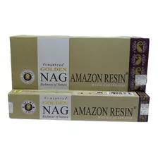 Incenso Massala Vijayshree Golden Nag Amazon Resin 12un.15g