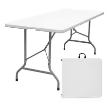 Mesa Plegable Portatil Tipo Portafolio De Plastico 180x74 Cm