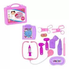 Brinquedo Kit Médica Maleta Com 11 Acessórios