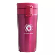 Vaso Termico Frio Calor Acero Inox. Con Tapa Y Pico 300ml Color Fucsia