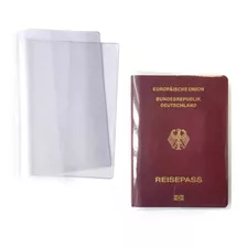 Micas Para Pasaporte Color Transparente Con 2 Bolsillos