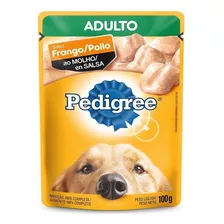 Alimento Pedigree Mainstream Ração Para Cães Adultos Pedigree 25 Kg Para Cão Adulto Todos Os Tamanhos Sabor Frango Ao Molho Em Saco De 100g