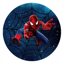 Painel Redondo Homem Aranha Sublimado 150cm #1