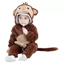 Macacão Pijama Inverno Bebê Bichinhos Infantil Super Fofo