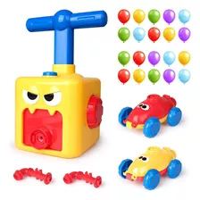 Juego Torre Lanzador De Autos Con Globos Carreras Didactico