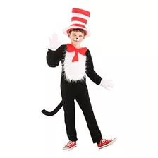 Dra. Seuss El Gato En El Sombrero Disfraz De Lujo Para Niños