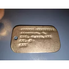 Antigua Chapa Dog Tag Armada Dogtag Grabada Distintos Nombre