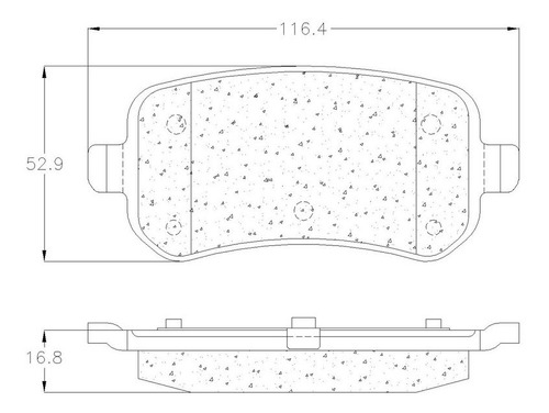 Balata Grc Trasera Ford Freestar 2004-2007 Foto 2