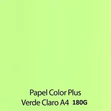 Papel Color Plus A4 - 180g Pcte 50 Folhas Escolha Cor Antes