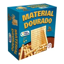 Material Dourado Educativo 74 Peças Didático Para Matemática