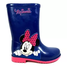 Botas Lluvia Niñas Disney Minnie Azul 1571