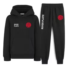 Conjunto Buzo Y Pantalón River Plate Jogging Algodón Frisa 