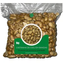 Castanha De Caju Bandas Sem Sal 1kg Energia - Super Oferta