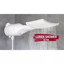 Chuveiro Ducha Loren Shower Eletrônico Lorenzetti 220v 7500w Acabamento Brilhante Cor Branco