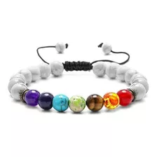 Pulsera Hombre Mujer Pulsera 7 Chakras Piedras Naturales