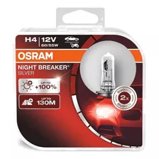 Par Lâmpada Osram Night Breaker Silver H4