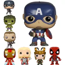 Funko Pop Llavero Avengers Marvel Thor Loki Iron Hulk Americ