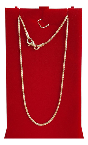 Corrente Colar Cordão Elo Palmeira De Ouro 18k 750 50cm Amarelo