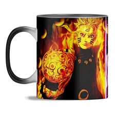 Caneca Mágica Naruto E Sasuke 325 Ml De Porcelana