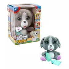 Pelúcia Cry Pets Cachorrinho C/ Mamadeira Multikids - Br1500