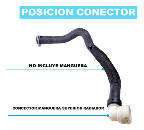 Conector Manguera Superior Radiador Ford Escape 2.0l L4 2014 Foto 2