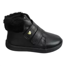 Bota Cano Curto Preta Infantil Feminina Molekinha 2127.212