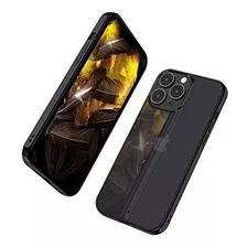 Funda Para Iphone13 Pro Cristal Trasnparente Borde Negro