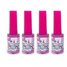 Fortalecedor De Unhas Nutribomba - Kit Com 4 Bases