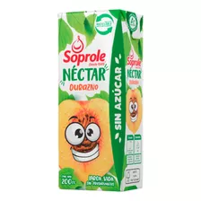 Caja Jugos Néctar Soprole Larga Vida Durazno 200 Ml 30 Un.